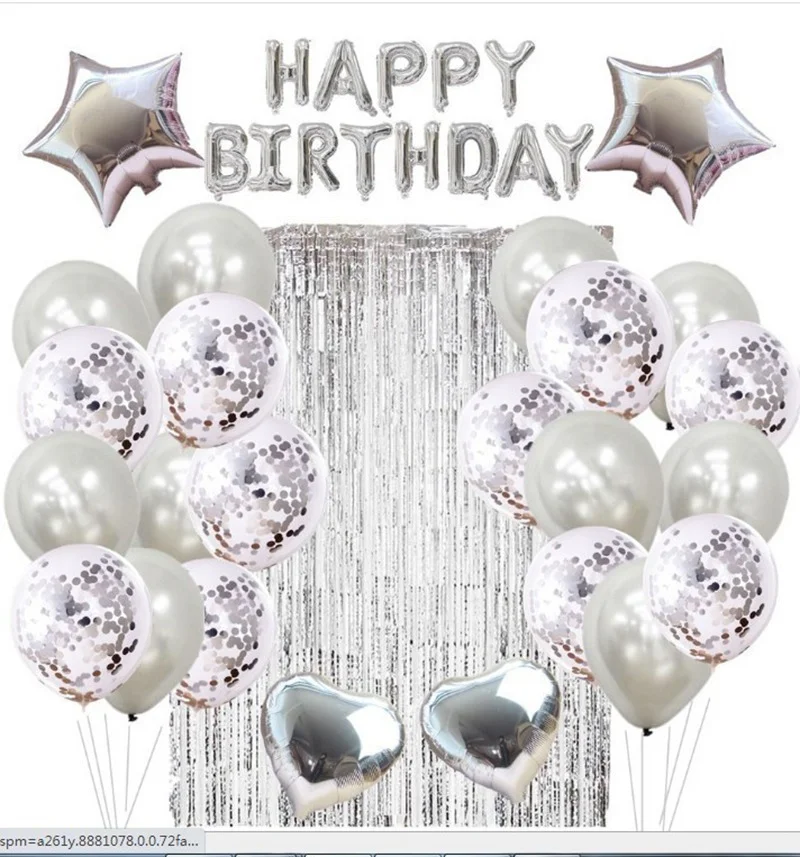 

Birthday Party Decorations Kid Alphabet Birthday Balloons Baby Shower Gold Party Decorations Happy Birthday Balloon Accessories