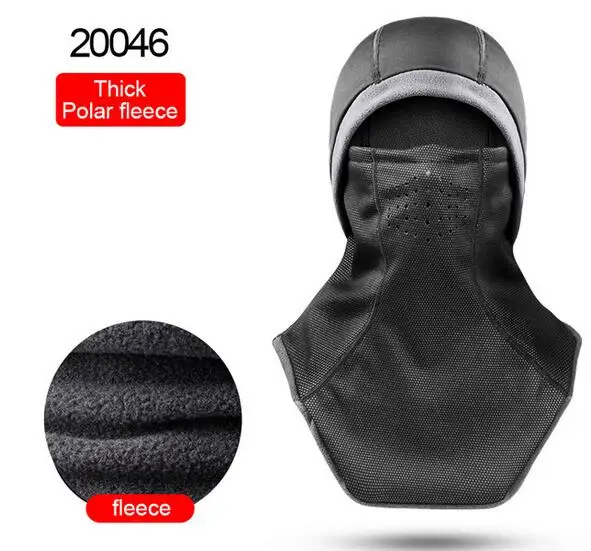 20046 Новая мотоциклетная маска для лица, зимняя шапка, Флисовая теплая, ветрозащитная, велосипедная, лыжная, Балаклава, головной убор, велосипедная маска, шарф - Цвет: 20046