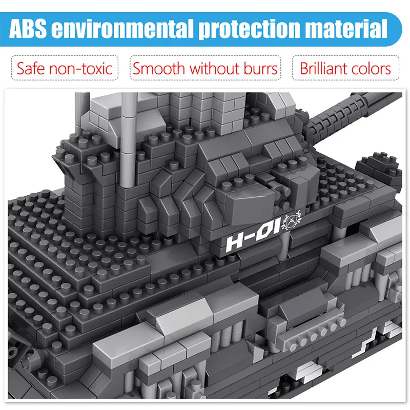 1350pcs Mini Blocks Military Army Tank Model Building Soldier Figures Damond Bricks WW2 Educational Toys for Children | Игрушки и хобби