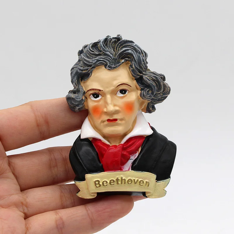 Европейский Американский туризм сувенир музыкант Моцарт битовен 3D твердый