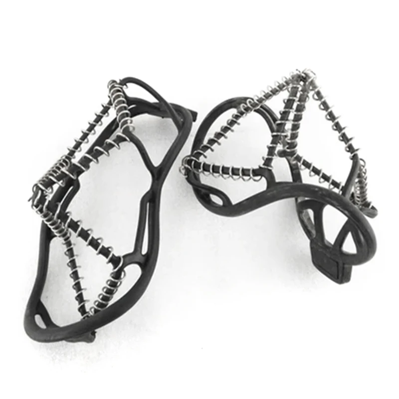 

Universal Non-Slip Ice Cleats Shoes for Adult Spikeless Coil Design for Ice Fishing Walking Snow Shoveling Running B2C
