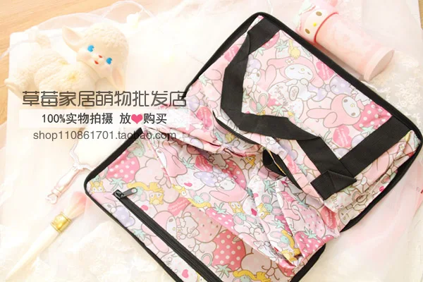 Мультфильм женщин hello kitty My Melody Марка oroll собака Марка pom-Pom Purin портативная складная сумка для багажа дорожные сумки Сумка-тележка