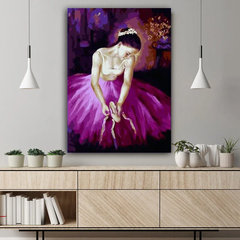 DIY картинки для раскраски по номерам с ветряными мельницами в Голландской