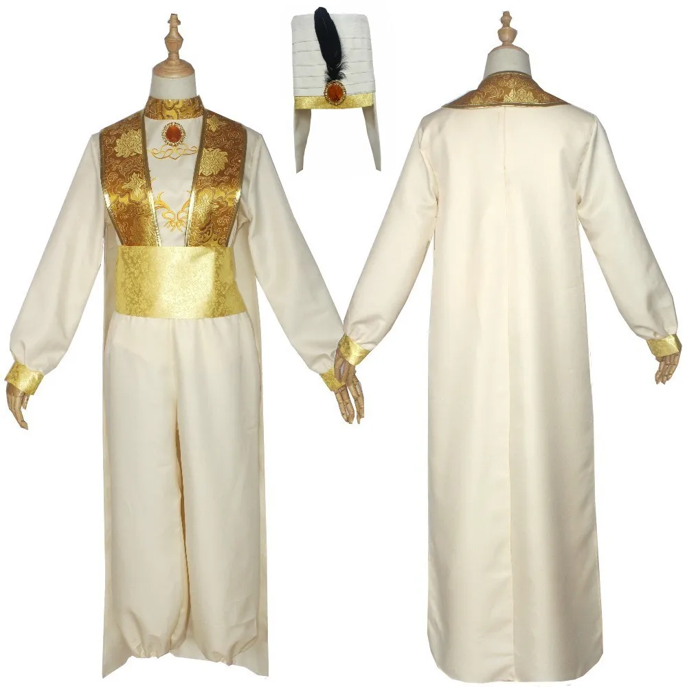 

Movie Aladdin Lamp Prince Costume For Adult Man Dance Party Cosplay Costume