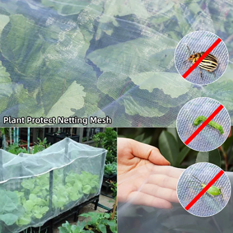 

Insect Net Greenhouse Vegetable Anti Insect Pest Fly Net Thickened Agricultural Insect Net Cover Encryption For Garden Supplies