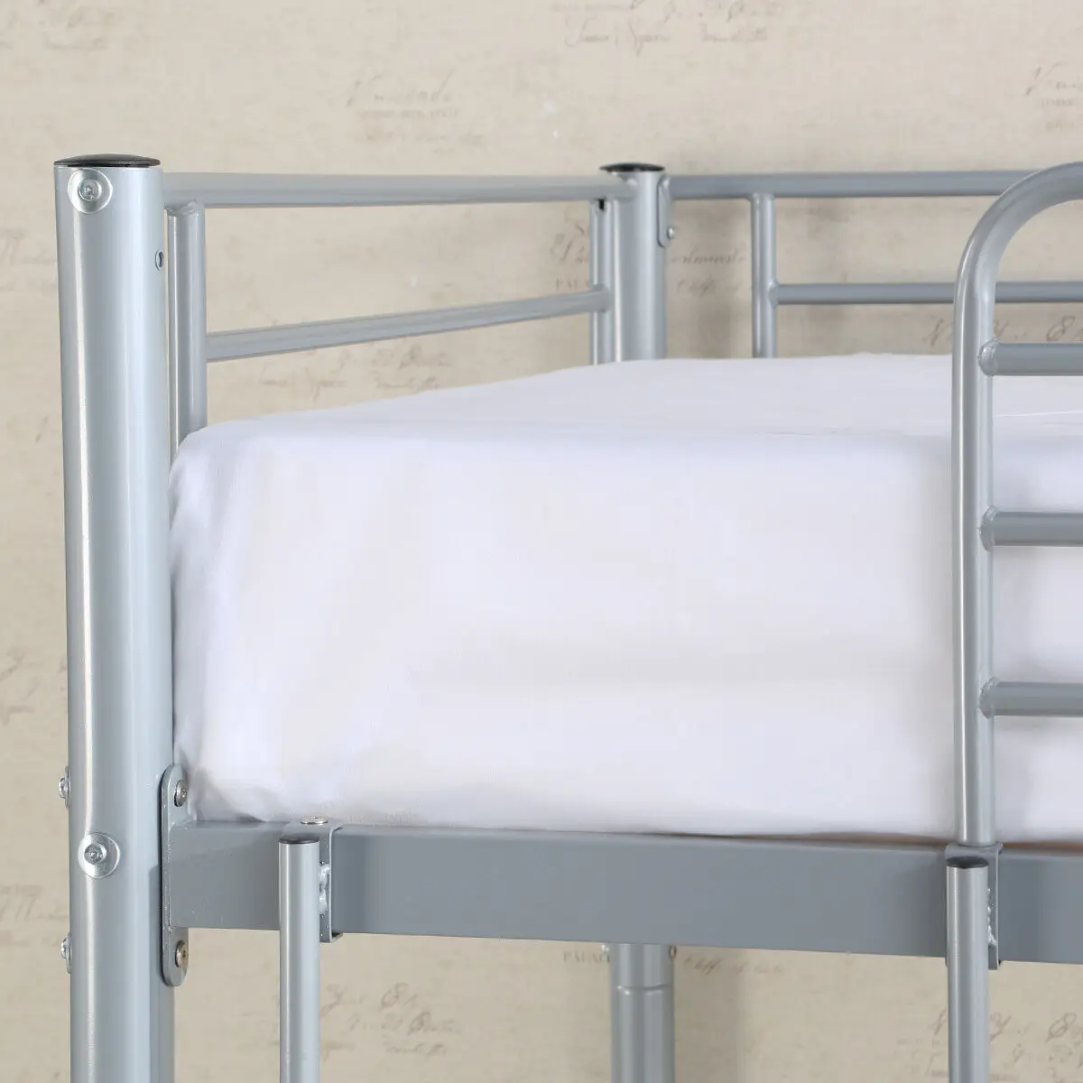 

Metal Twin Over Twin Bunk Beds Frame Ladder Kids Adult Children Bedroom Dorm New