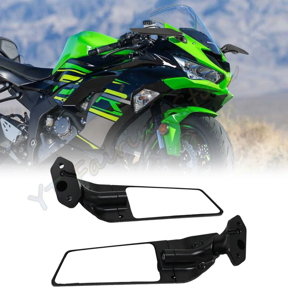 

Motorcycle Rearview Mirrors For Kawasaki EX250 EX300 EX400 EX650 ZX-6R ZX-10R ZX6R ZX10R Rear View Side Mirrors