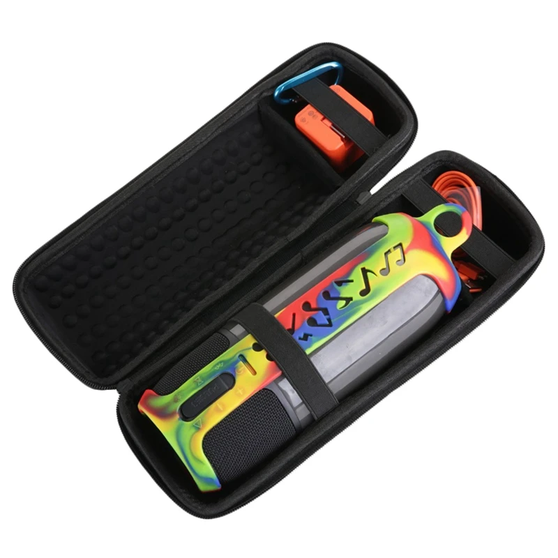 2 в 1 Жесткий Eva чехол для хранения на молнии + Мягкий силиконовый Jbl Pulse 3 Bluetooth