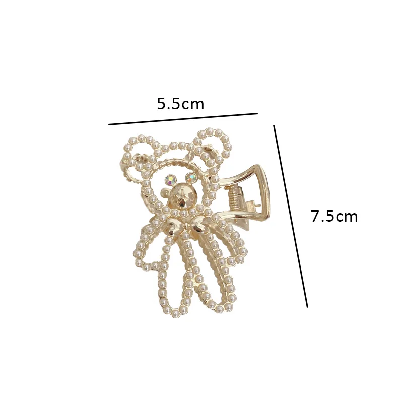 Женская заколка для волос в виде птицы с камнями |