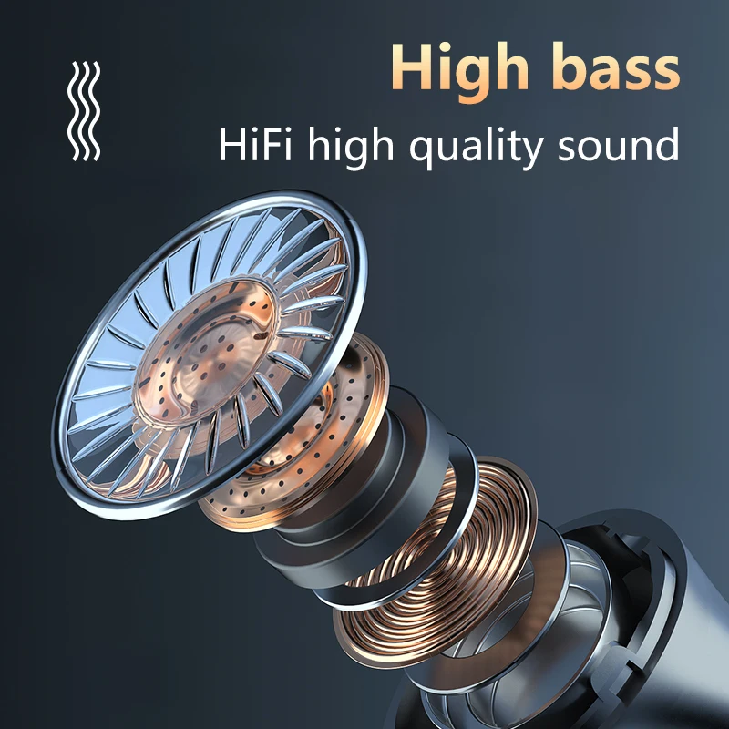 

D18 M18 Tws 3500mAh Wireless Headphones Touch Control Sports Earphone Waterproof Headsets HIFI Stereo Earbuds With Microphones