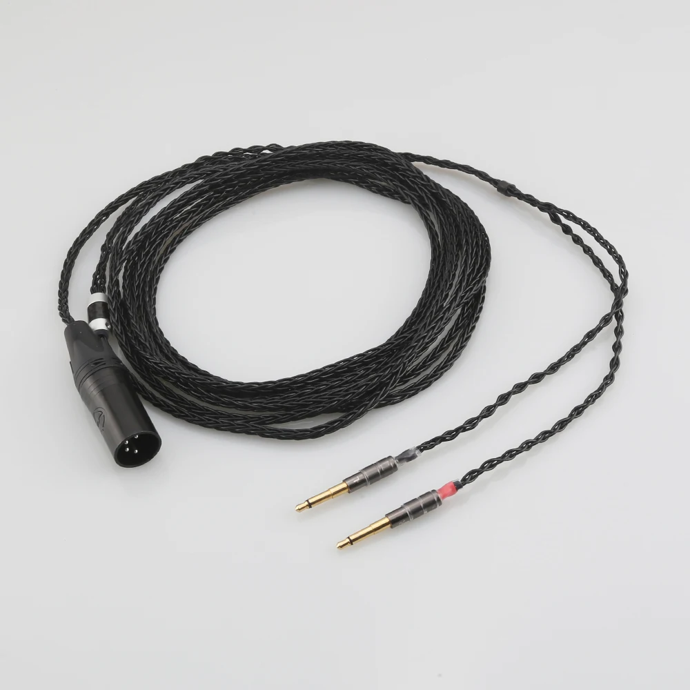 

High Quality 4Pin XLR Balanced OCC Silver Plated Headphone Cable For MEZE99 Classics 99neo NEO NOIR