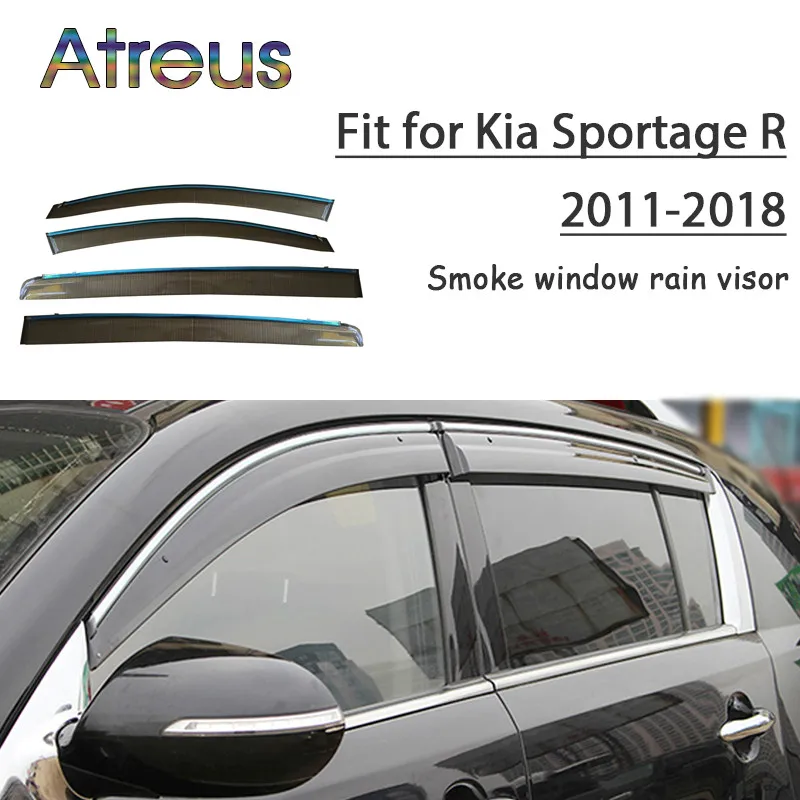 Дефлекторы из АБС-пластика Atreus для автомобиля 2017 2016 2015-2011 Kia Sportage R 1 комплект |