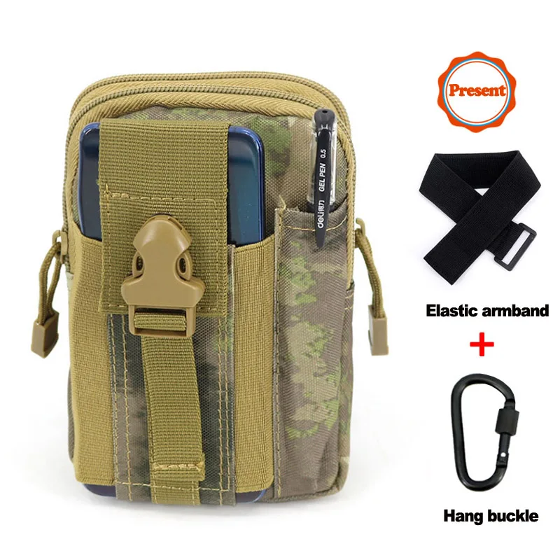 Ruins khaki Мужские уличные походные сумки, тактические рюкзаки Molle, сумка на пояс, военный поясной рюкзак, мягкая спортивная сумка для бега, дорожные сумки - Цвет: Ruins khaki