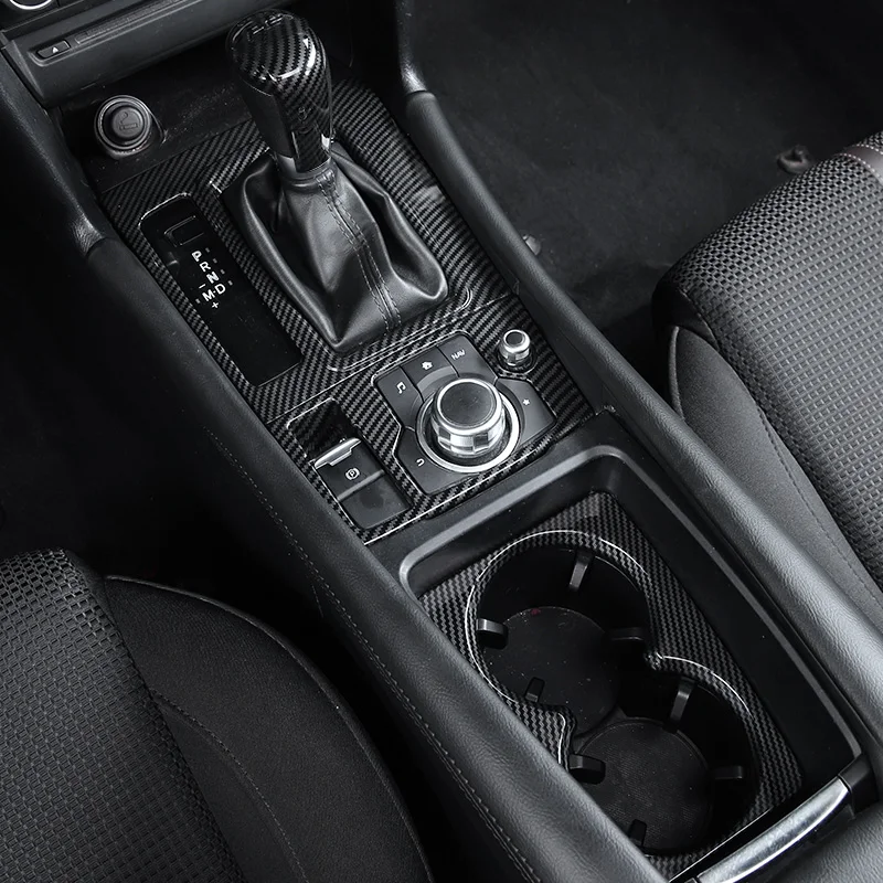 Car Interior Decoration Steering Wheel Trim Gear Shift Window Button Cover Sticker for Mazda 3 Axela DM Accessories 2017-2019