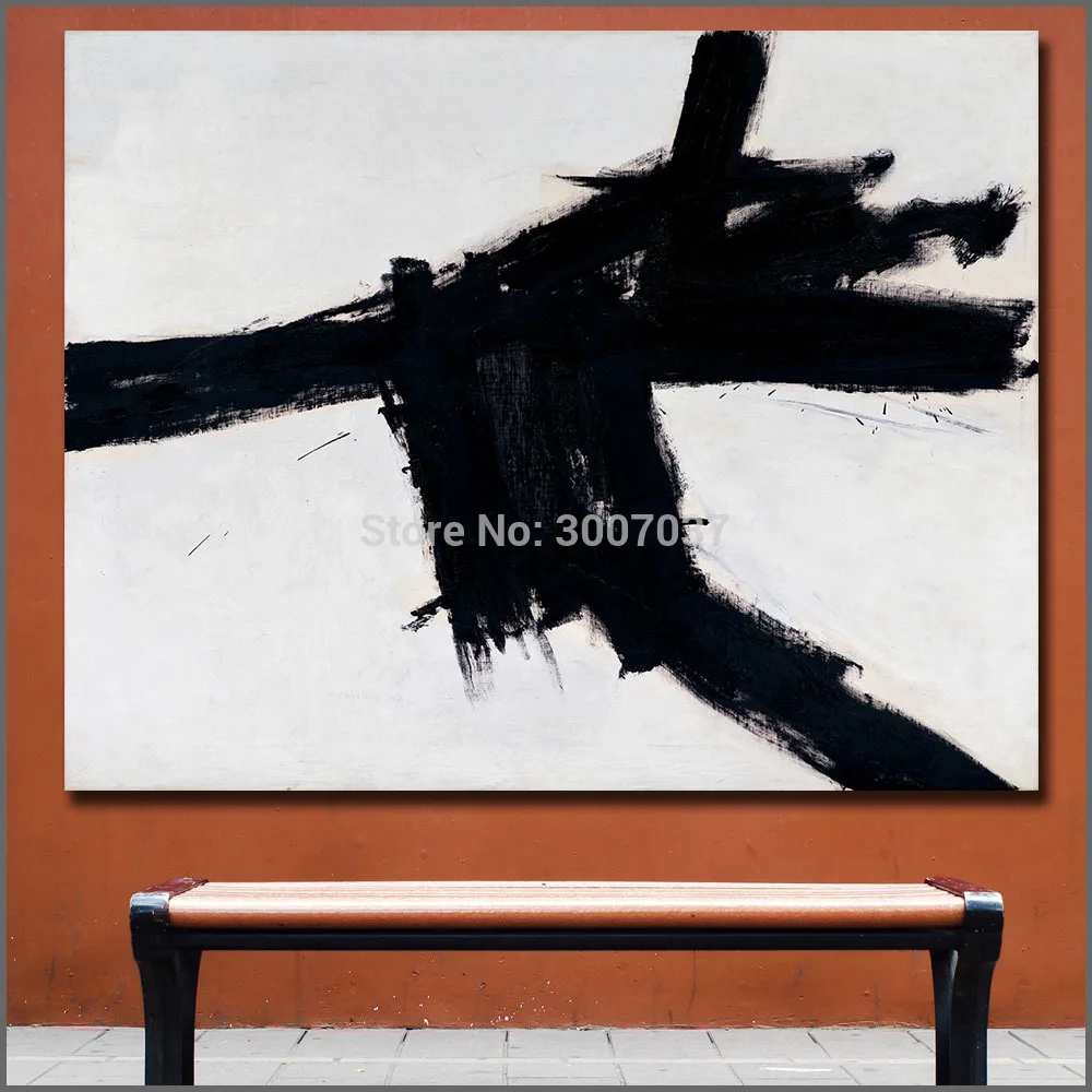 Ручная роспись масляной живописью Франц Клайн стена 1956 картина маслом на холсте