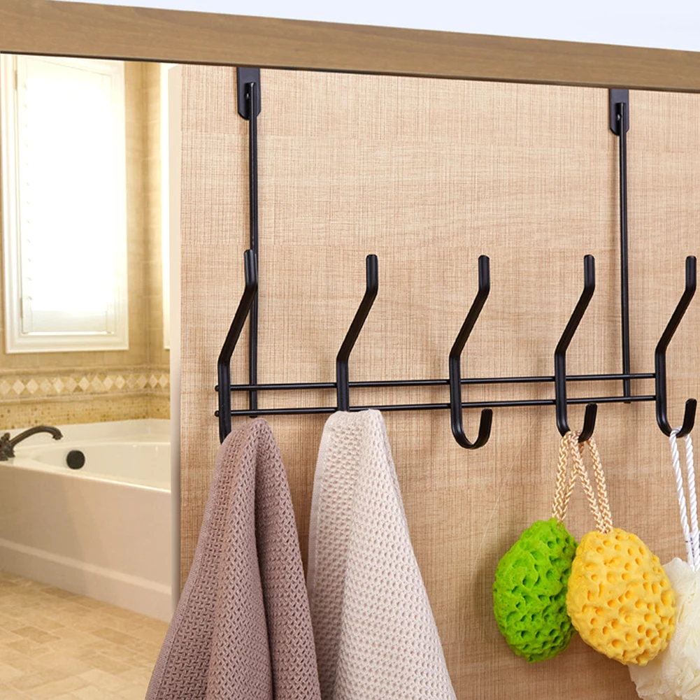 

Bags Punch Free Coats Rack Key Space Saving Living Room Towel Shelf Bedroom Hats Scarf Iron Over Door Hanging Hook Home Storage