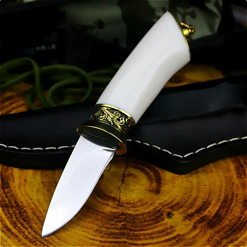 Зеркальный светильник с белой фарфоровой ручкой высококлассный Прямой Стальной