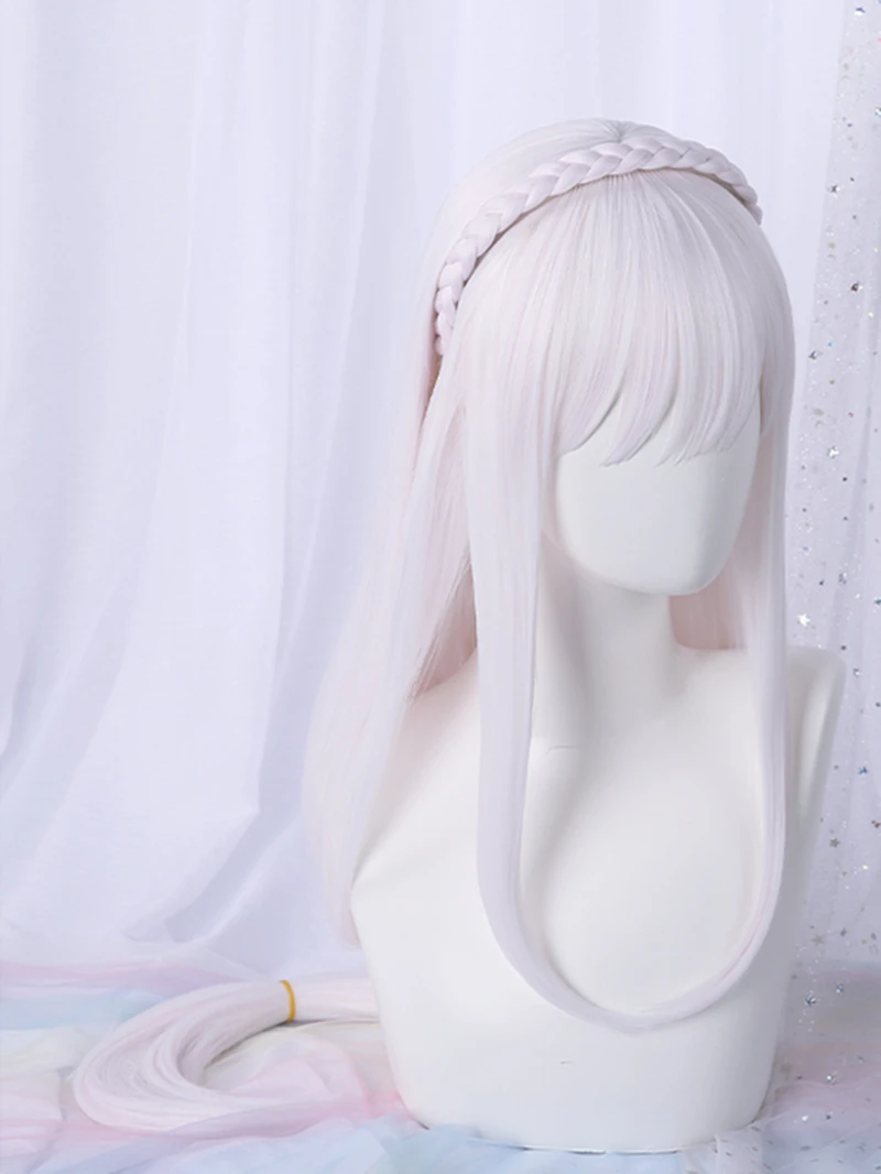 

Anime Re:Life in a different world from zero Emilia Cosplay Ice Crystal Dress Halloween Party Women Costume