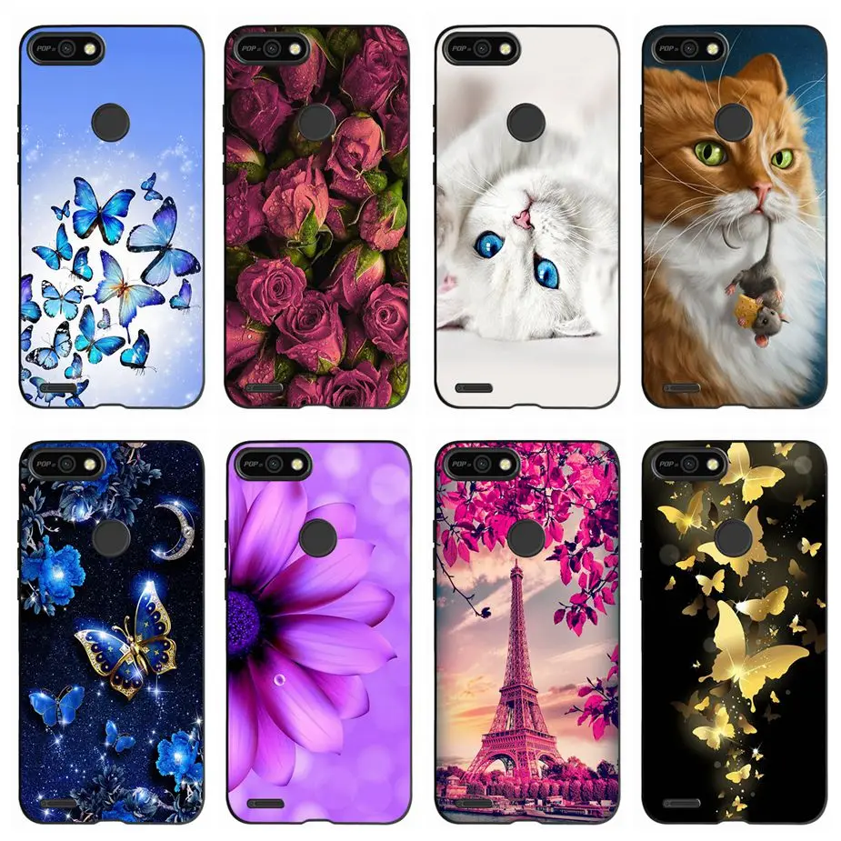Милый модный силиконовый чехол для телефона Tecno Pop 2 F POP2F/B1F мягкий из ТПУ 2F Pop2 Чехлы
