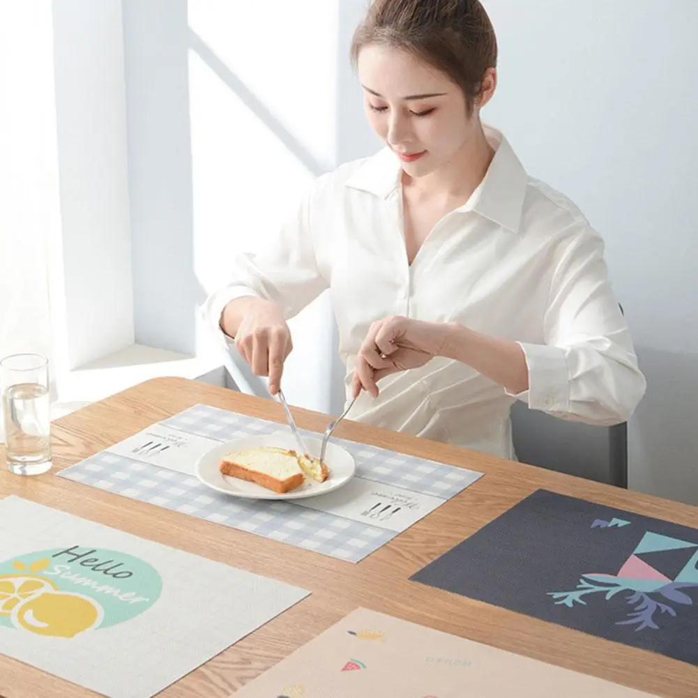 1 шт. теплоизоляционная Подставка под столовый коврик с рисунком оленя лимона