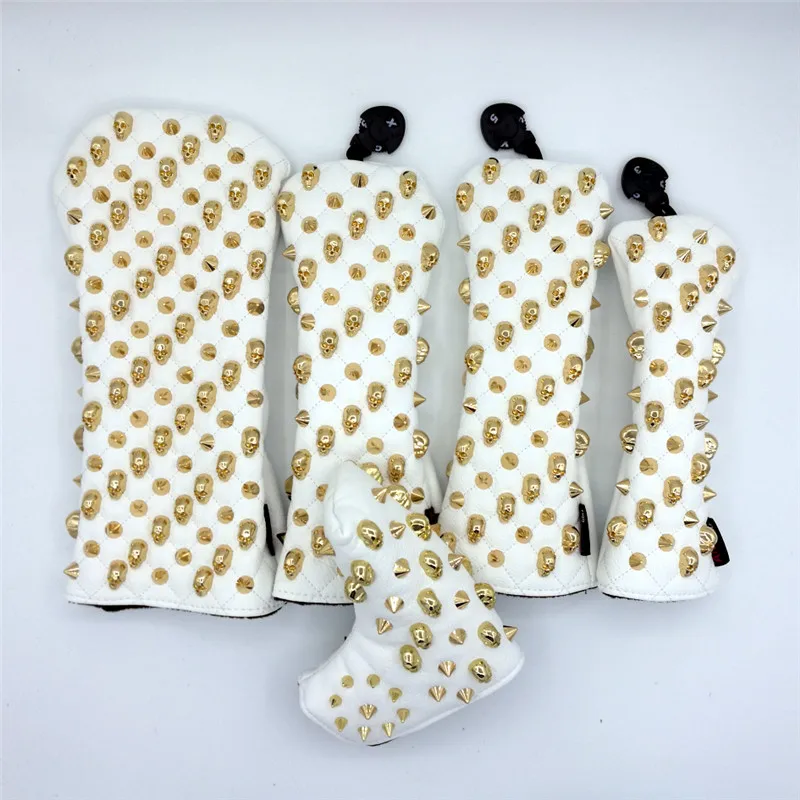 [Заклепки с золотым черепом] высококачественные колпачки для гольфа водителей