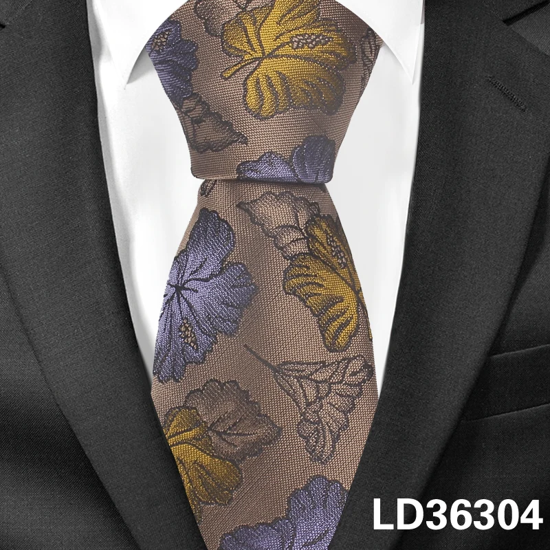 LD36304 Новые цветочные галстуки для мужчин и женщин модные обтягивающие, в полоску галстук для шеи для свадьбы повседневные мужские галстуки классические костюмы Тонкий шейный галстук - Цвет: LD36304
