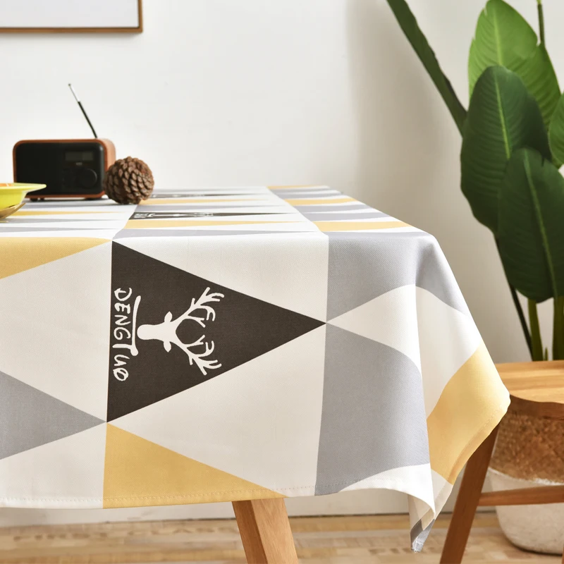 Простая Водонепроницаемая скатерть с гордой розой наволочка геометрическим
