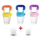 3 шт.компл. детская соска для свежих продуктов фруктов молока бутылочка для кормления Ниблер для обучения кормлению питьевой воды с ручкой для прорезывания зубов соска