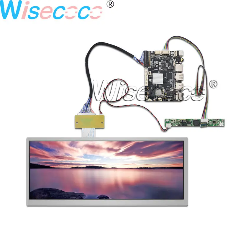 Wisecoco 12," 1920 × 720 высокая подсветка 1000 нит бар дисплей+ DC USB LVDS CCFL инвертор плата контроллера для автомобильного дисплея
