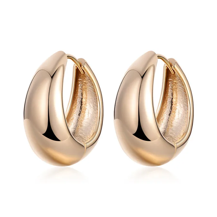 Style2-Gold 5 стилей, массивные серьги для женщин, золотой, серебряный цвет, серьги-кольца с кристаллами, круглые Винтажные серьги, ювелирные изделия Aros Aretes - Окраска металла: Style2-Gold