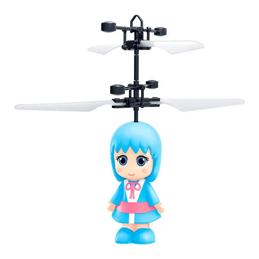 Flying Toys - Rechargeable Flying Toy For Kids  Girls Hovering Helicopter Toy With LED Lights Flashing Infrared Induction Flyin