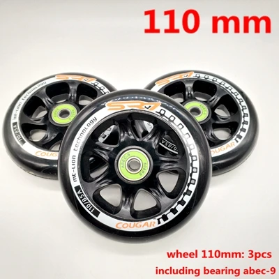 110x24 abec9 Колеса скутера 100*24 мм 110*24 мм 2 шт./лот подшипники ABEC-9 - Цвет: 110x24 abec9