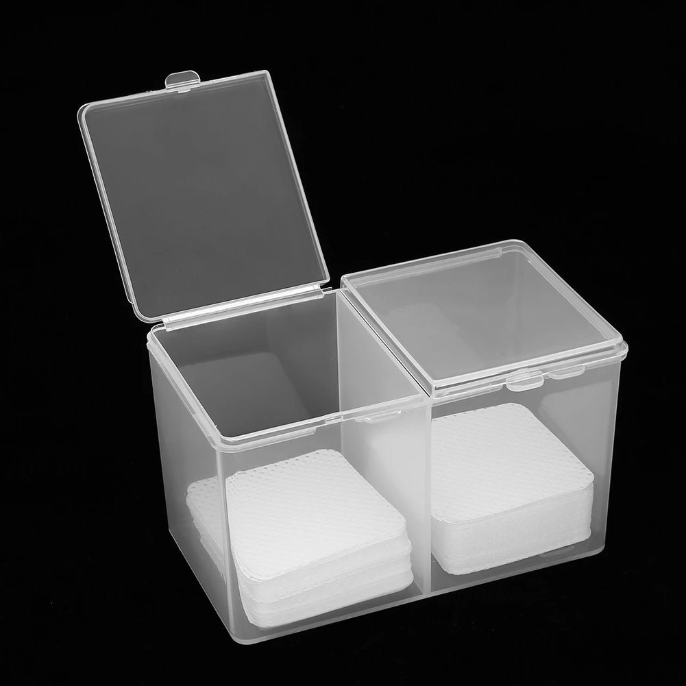 

Clear Cotton Swab Organizer Holder Cotton Pad Storage Box Transparent Remover Paper Makeup Desktop Tool Jewelry Case Container