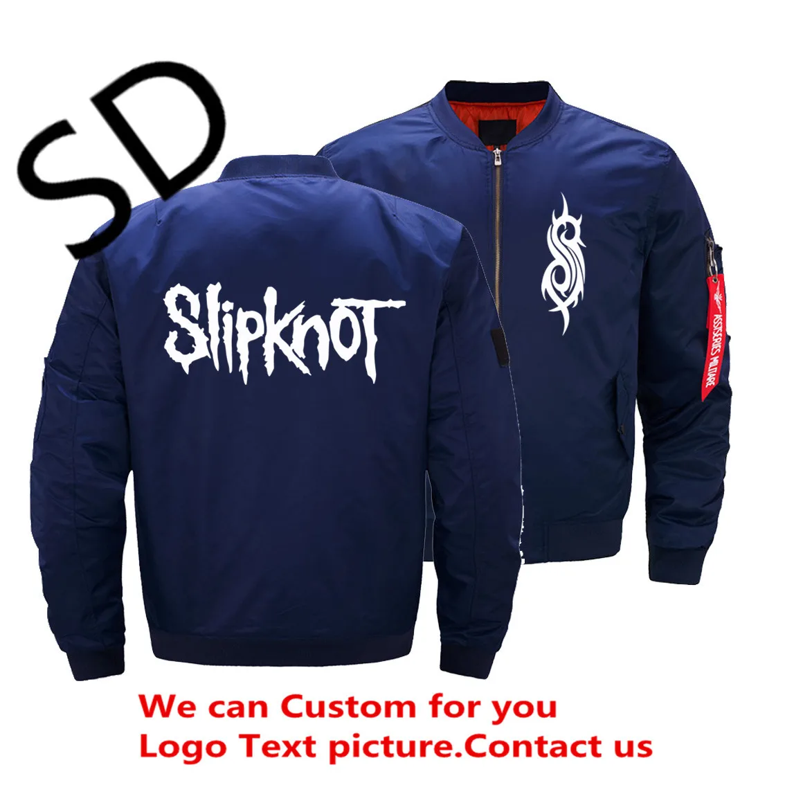 Tracksuit Slipknot Jacket Men Harajuku Bomber Jackets Coats Winter Hombre Air Force Pilot Zipper Coat | Мужская одежда
