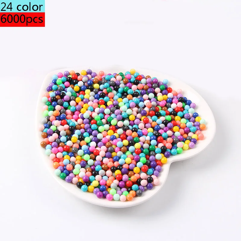 Пазл с бусинами 24 цвета Кристальные цветные бусины сделай сам набор для