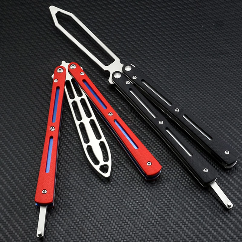 Учебный нож-бабочка для начинающих тренировочный нож полностью стальной без