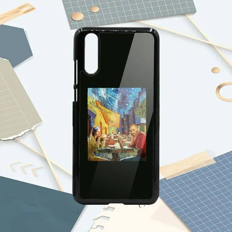 

Retro art van gogh painting Phone Cases PC For Samsung galaxy S note 8 9 20 10 e lite2019 plus pro ultra