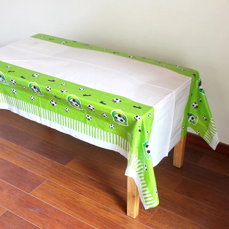 

1pcs/lot Soccer Ball Theme Tablecloth Decorations Birthday Party Boys Kids Favors Football Table Cover Baby Shower Events Maps