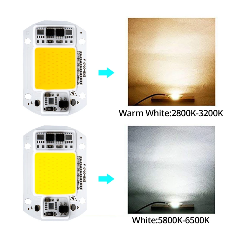 Интегрированная Светодиодная лампа с монолитным блоком светодиодов 3 Вт 5 7 9 10 20 110