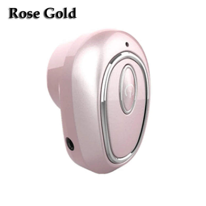 Rose gold Беспроводные наушники Bluetooth V4.1, спортивные наушники с микрофоном, гарнитура, мини-вкладыши для всех телефонов huawei Xiaomi - Цвет: Rose gold