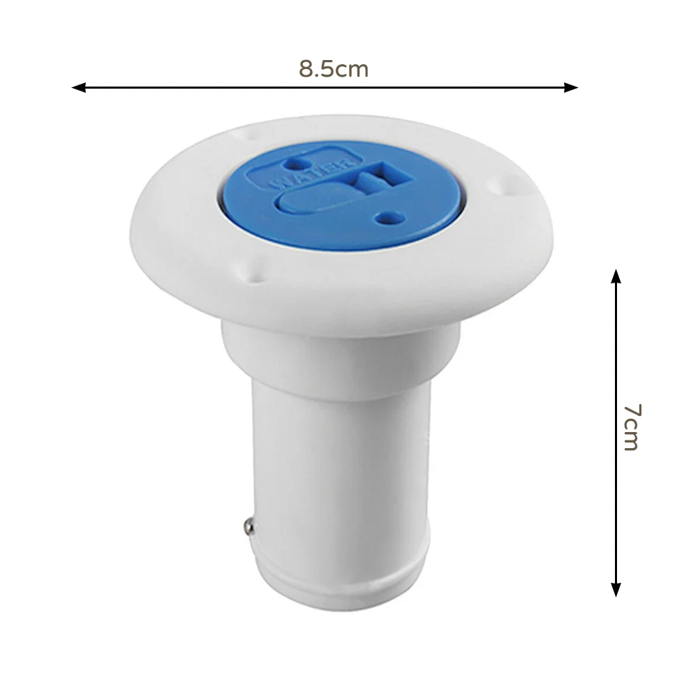 

Stabilised Deck Filler for Water 38mm Socket White Nylon Blue Cap Boat Caravans