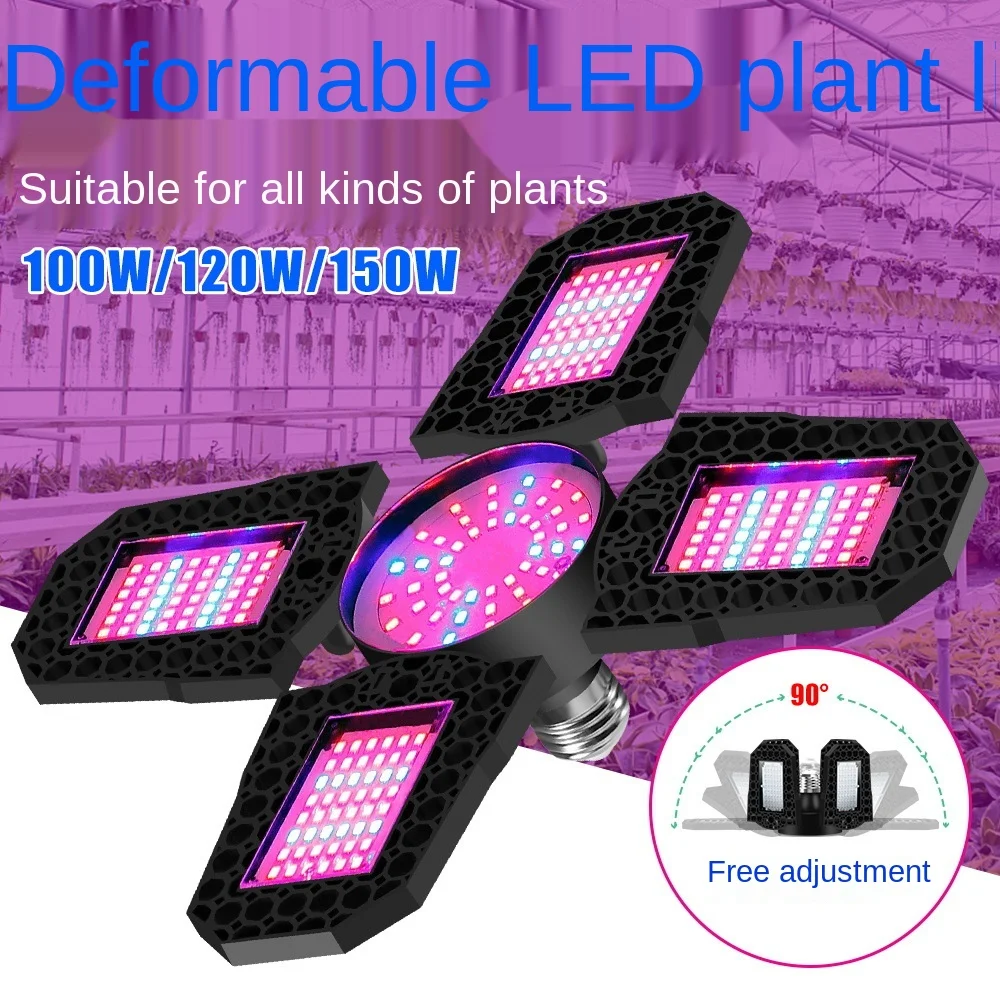 

LED Growth Light For Deformation Folding Red Blue 2835 Spectrum Succulent E26 E27 Phytolamp Vegetables Flowers Plant Grow Light