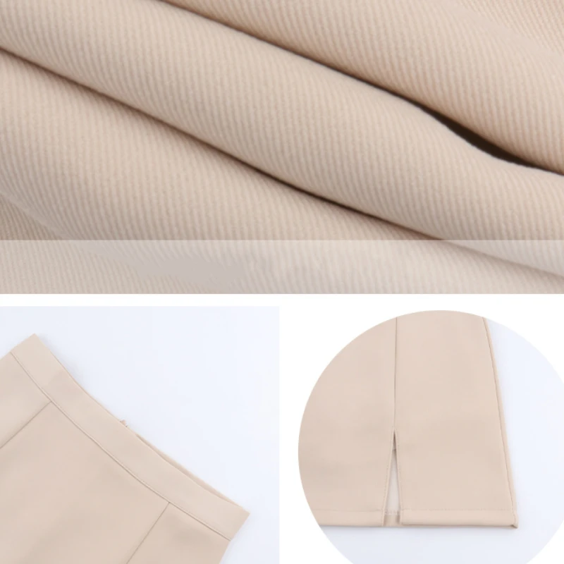 

Skirts Women Solid Side-slit Design Leisure Chic New Arrival Elegant Mini Office Ladies Slim A-line Sexy Korean Style 2021 Daily