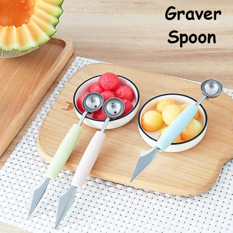Скандинавские инструменты для резьбы ложки дыни арбуза мороженого ложка копания