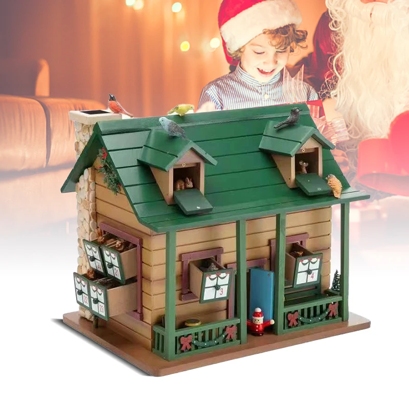 

Animal Santa Claus Christmas Blind Box Streethouse Building Assembly Bricks Kids Christmas Toys Gifts 24 Days Countdown Calendar