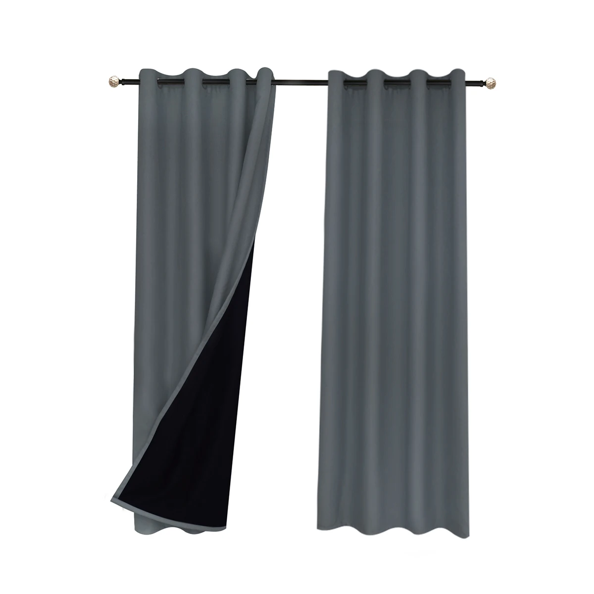 

100% Blackout Curtains for Bedroom Finished Drapes Living Room Decoration Full Light Shading Curtain Thermal Insulated cortinas