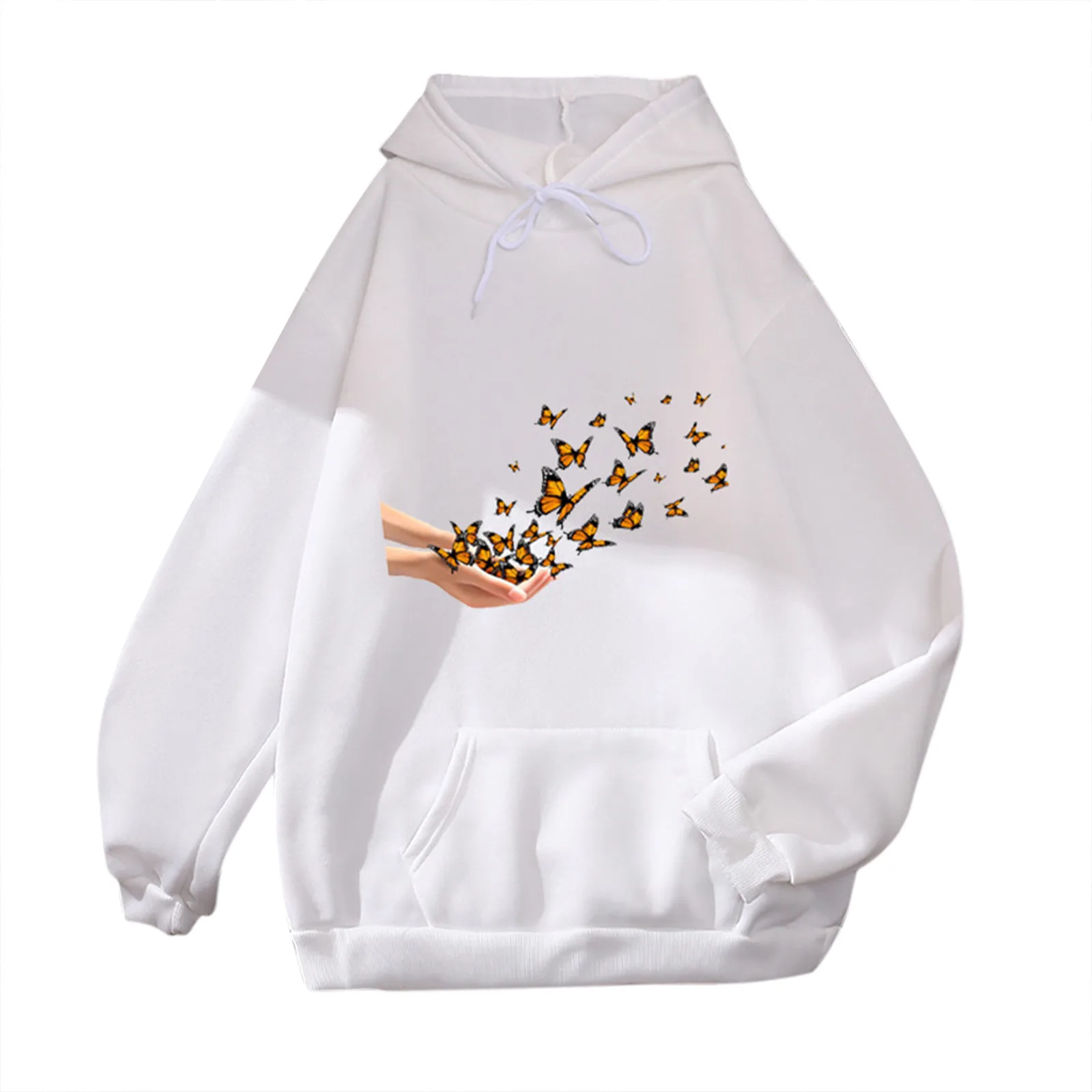 Print Oversized Hoodie Long Sleeve Hoodies Women Casual Loose Pullover Sudaderas Con Capucha Moletom Feminino Sweetshirts #463