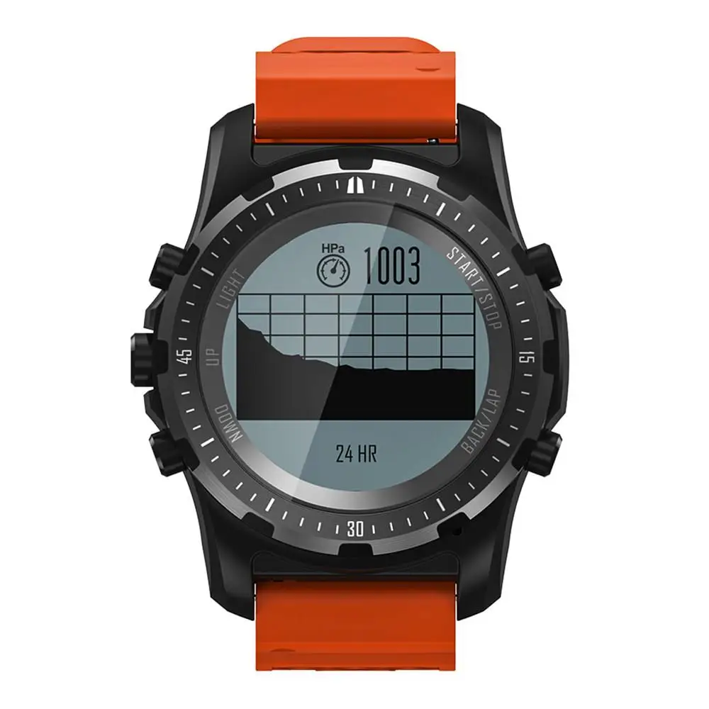 Orange Geekbes WR23 gps Смарт-часы спортивные Смарт-часы фитнес-трекер компас Спидометр Bluetooth мульти-спортивные режимы пульсометр - Color: Orange