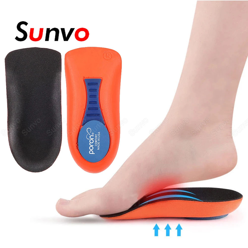 

Sunvo Fascitis Plantar Orthopedic Insoles Women Sneakers Inner Shoe Sole Arch Support Half Insoles for Feet Care Shoes Inserts