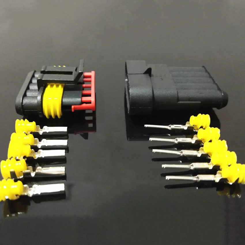 Водонепроницаемый Электрический коннектор Way AMP 2 комплекта контакта 1/2/3/4/5/6